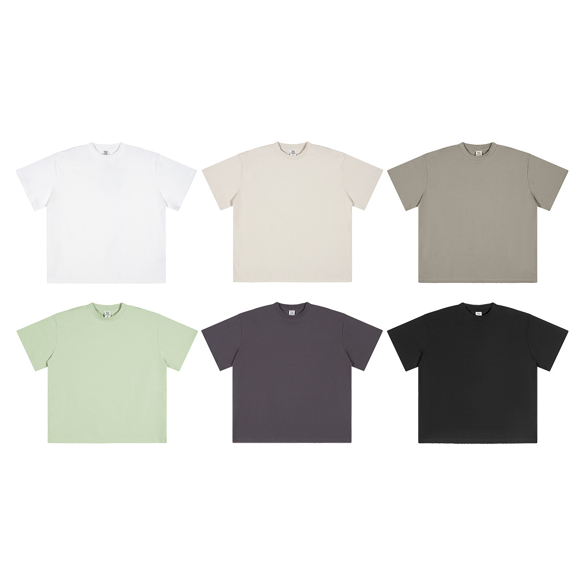 BE Men's Wear 2025 Spring/Summer 230G Ba Jia Cool Sporty Solid Color ruffled short-sleeved loose trendy brand short-sleeved T-shirt for men Item Picture