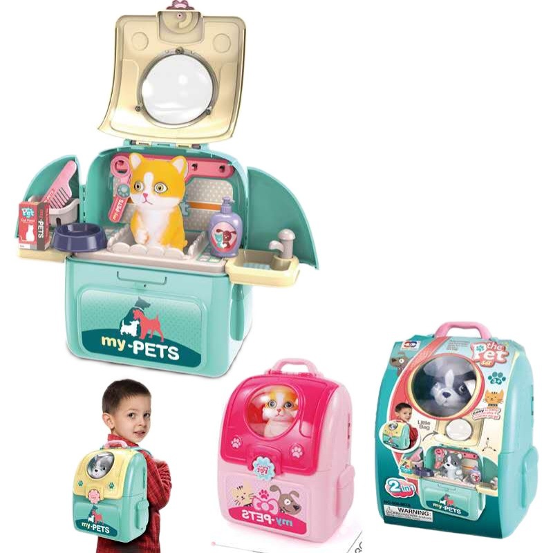 Cross-border male city pet backpack 2 and 1 shoulder space bag kitchenware tools makeup children's toys Item Picture