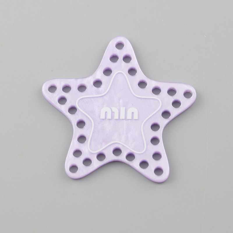 DIY饰品配件  亚克力多孔爱心挑心五角星形吊坠钥匙扣包包链挂件详情9