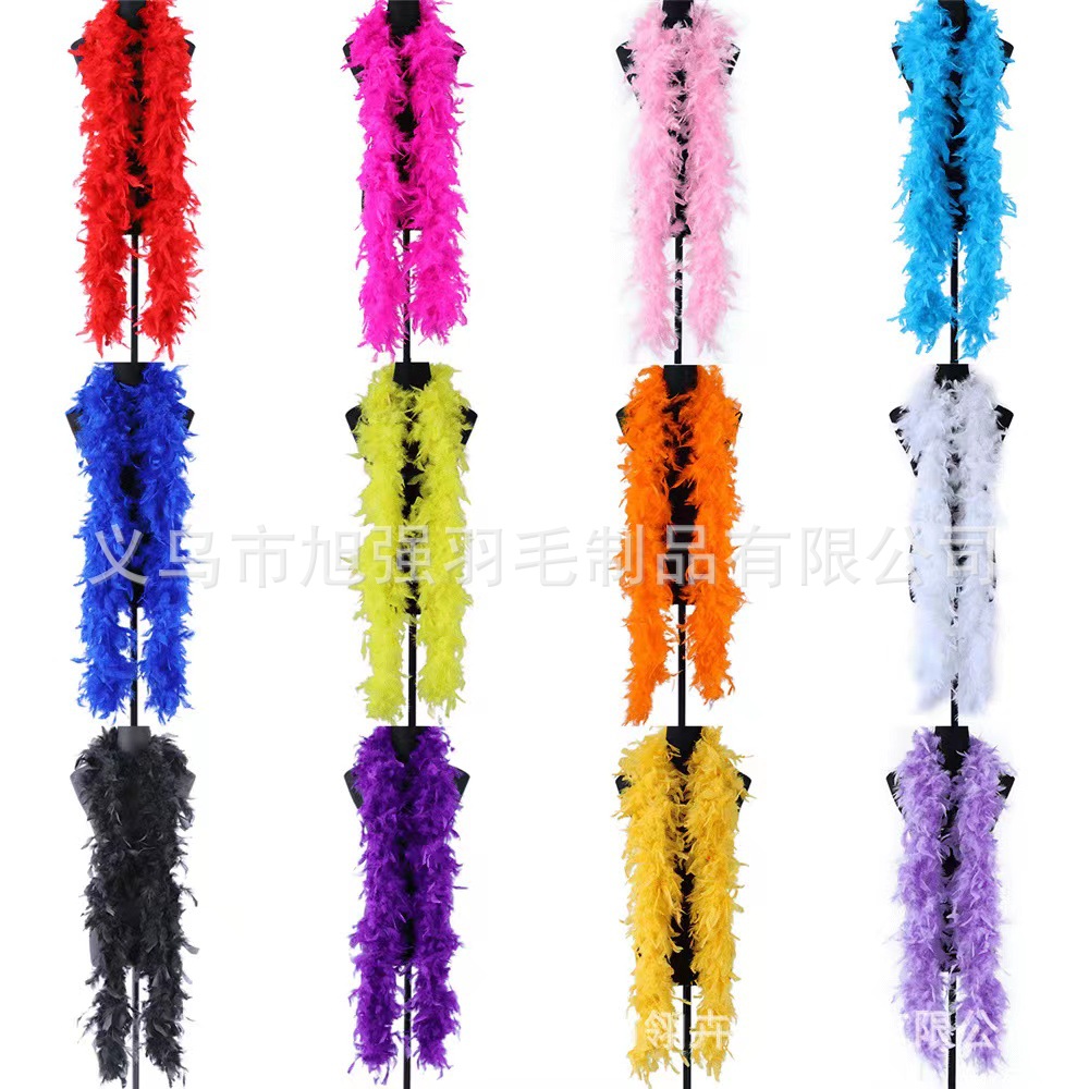 批发火鸡毛条/羽毛条40g/2m产品图