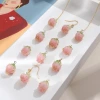 Heat shrinkable resin, strawberry bud necklace, pendant, hairpin, bracelet, resin, diy material wholesale, jewelry and clothing accessories Application Scenario
