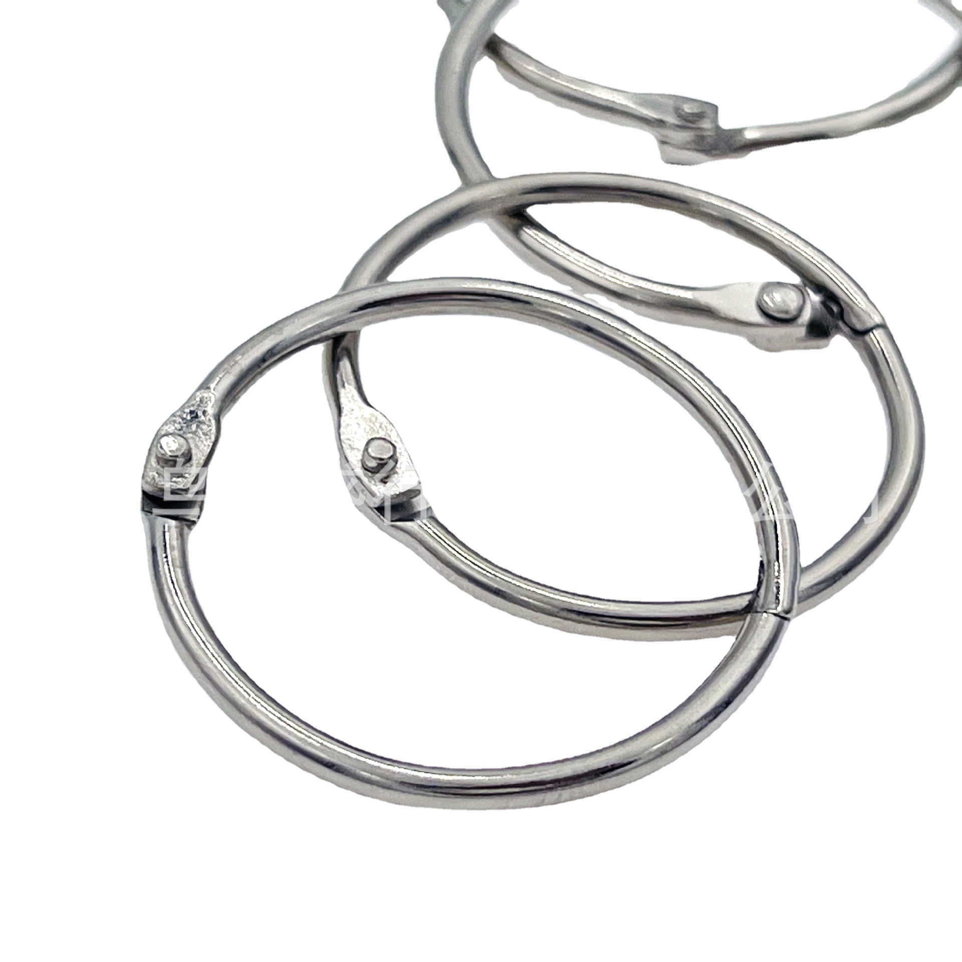 厂家直销/金属DIY活/圆环形开口圈白底实物图