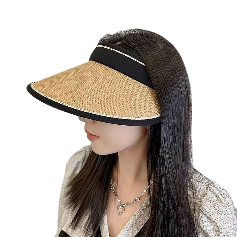 Women's fashionable open-top hats, sun hats, women's summer uv sun protection hats, outdoor cycling and running open-top sun hats Item Picture
