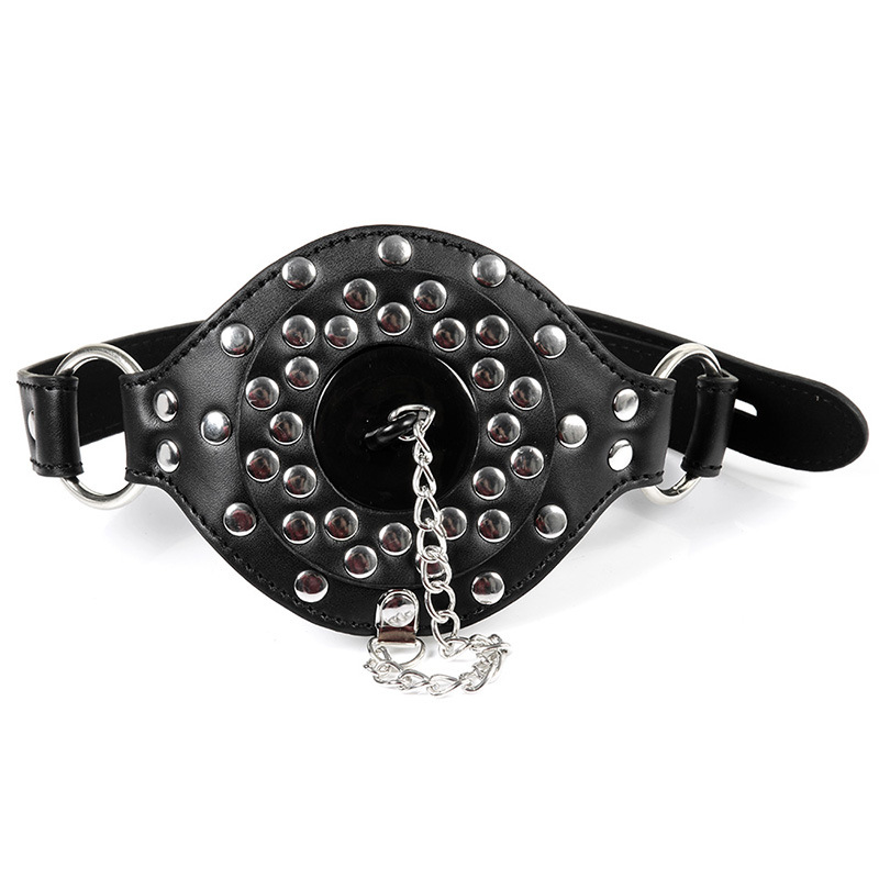 Adult sex toys female slave mouth ball mouth plug alternative toy sm training torture device rivet cover mouth plug full figure
