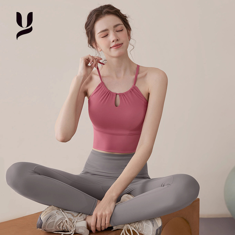 春夏季新款瑜伽服美背运动内衣女跑步普拉提骑行瑜伽背心健身上衣