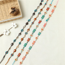Manufacturers directly supply ethnic style Hanfu woven with Chinese knot girls' fashion creative handmade DIY skirt belt