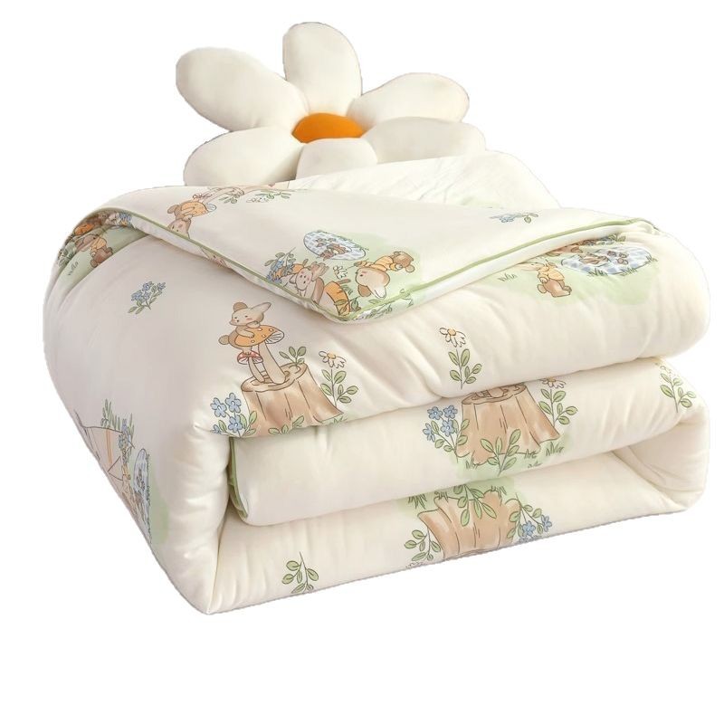 Class a baby quilts, children's summer cool quilts, milk knitted cotton soybean fiber summer quilts, air conditioning quilts, spring and autumn quilts, winter quilts Item Picture