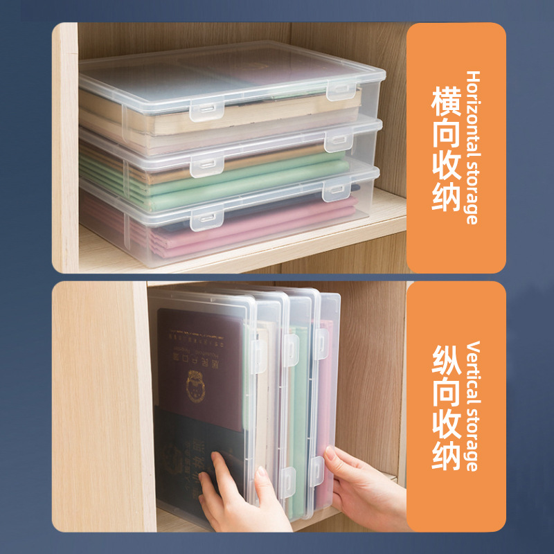Certificate storage bag box, household multi-functional box, certificate, document, file card bag, household register organization bag, a magic tool Specification image