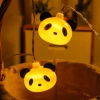 Hot-selling new products: Panda-shaped headlight string, led light string, creative decorative hanging lights for children's bedrooms, night lights, panda-shaped lights details Picture