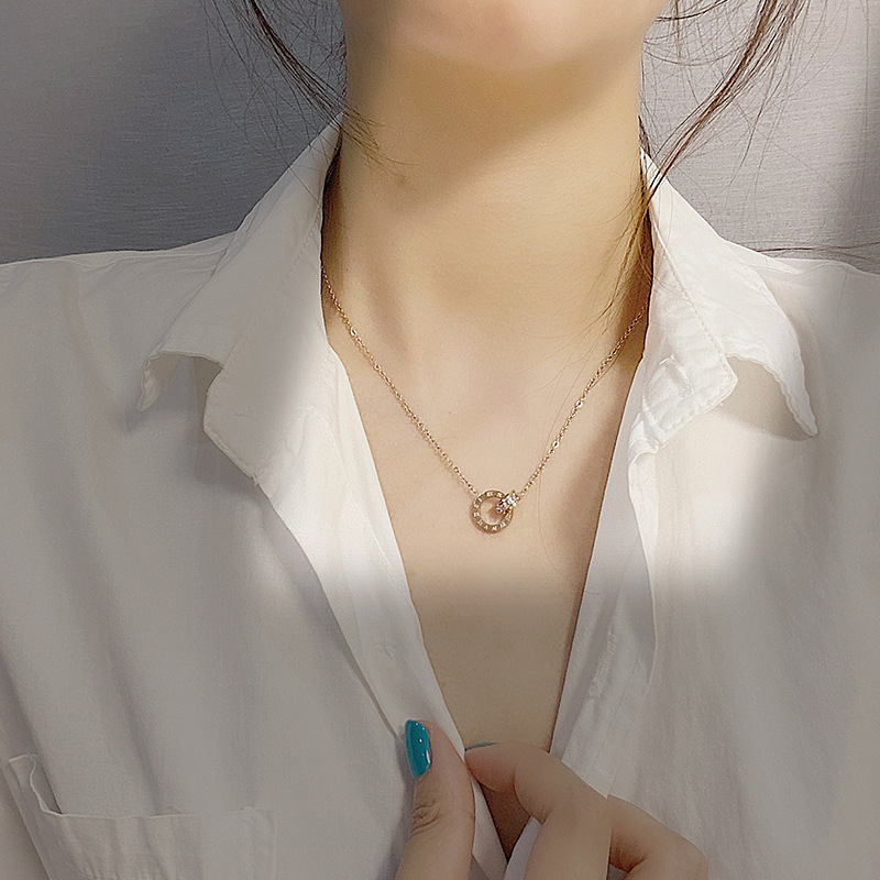 项链/珍珠/珍珠项链/项链女短款/纯银项链细节图