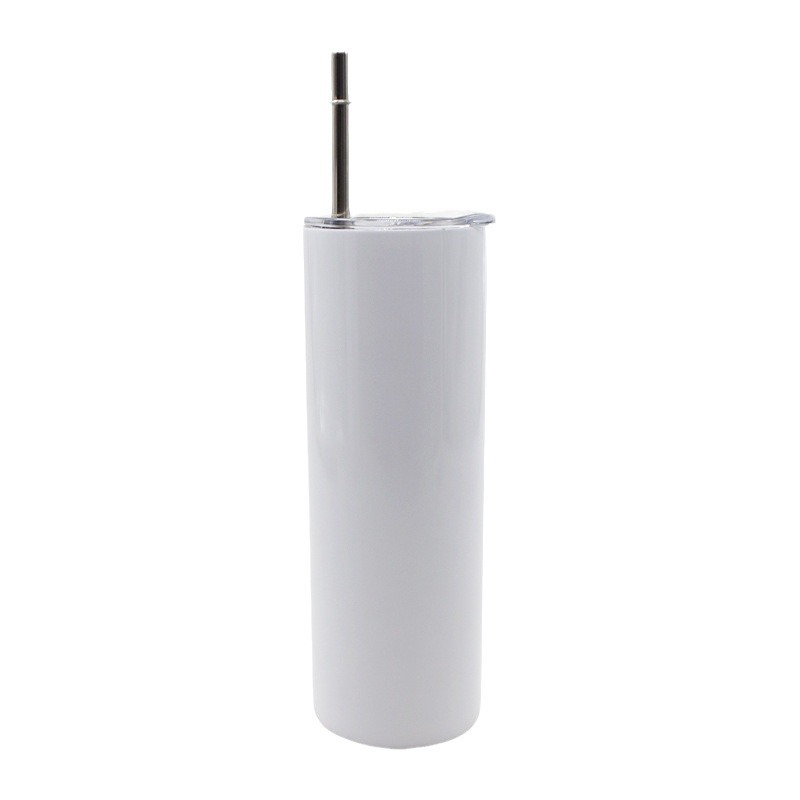 Heat transfer double-layer stainless steel insulated cup, portable large-capacity straight cup, high appearance level outdoor car straw cup Item Picture