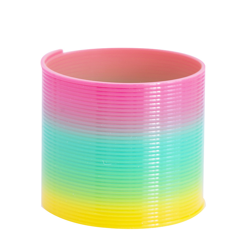Cartoon Box Rainbow Ring Spring Ring Magic Stack Ring Stall Night Market Supply Kindergarten Male Small Gift Wholesale Item Picture