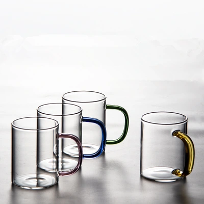 High Borosilicate Heat Resistant Glass Breakfast Cup Milk Juice Cup Mug Large Capacity Transparent Water Cup Cup