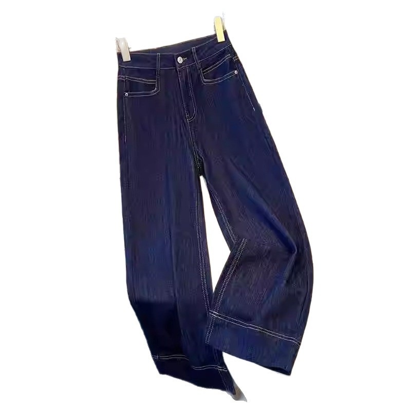 السراويل الطويلة ذات الأرجل الزرقاء في الربيع والصيف 2025 Item Picture