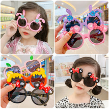 儿童太阳镜时尚卡通装扮眼镜可爱男女童防紫外线宝宝墨镜玩具批发