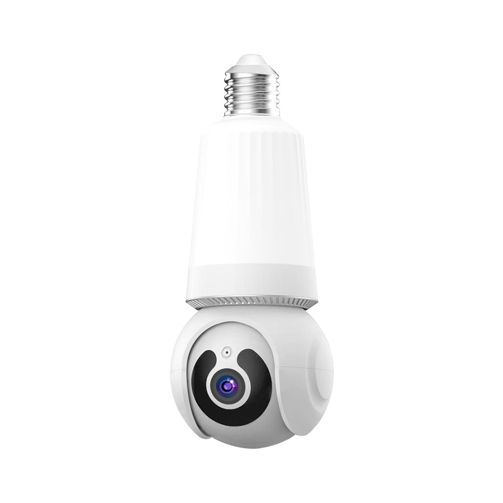 跨境wifi灯泡远程监控摄像头360度智能高清灯泡式灯头监控摄像机