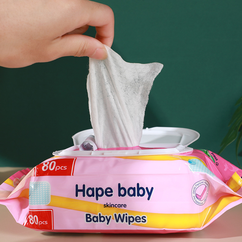 Baby Hand And Mouth Wipes 80 Tablets For Household Travel Portable Cleaning And Wiping Disposable Baby Wipes Specification drawing