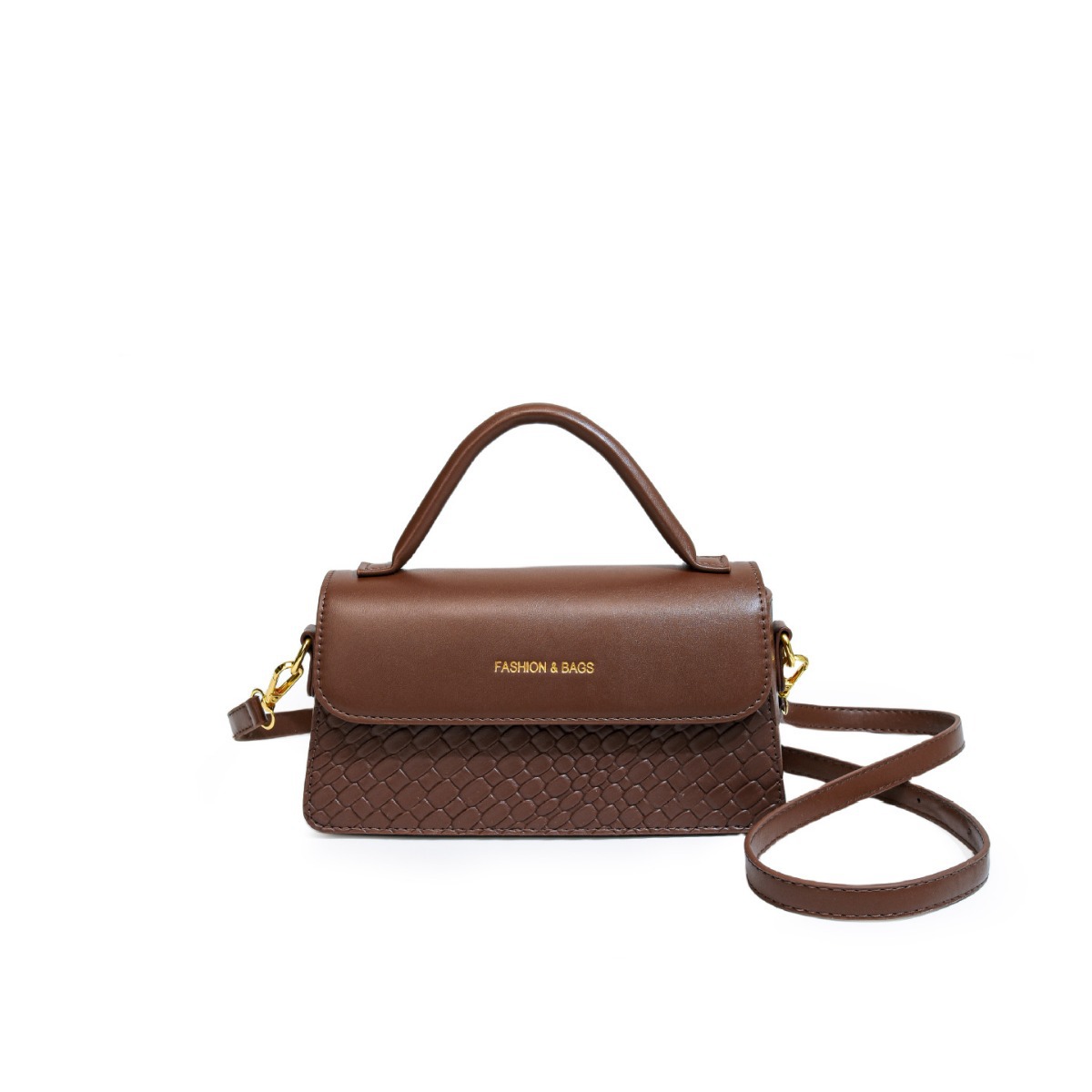 High-end cross-border wholesale retro and fashionable small square bag 2024 new style stone pattern stylish hand-held women's bag single-shoulder bag Item Picture