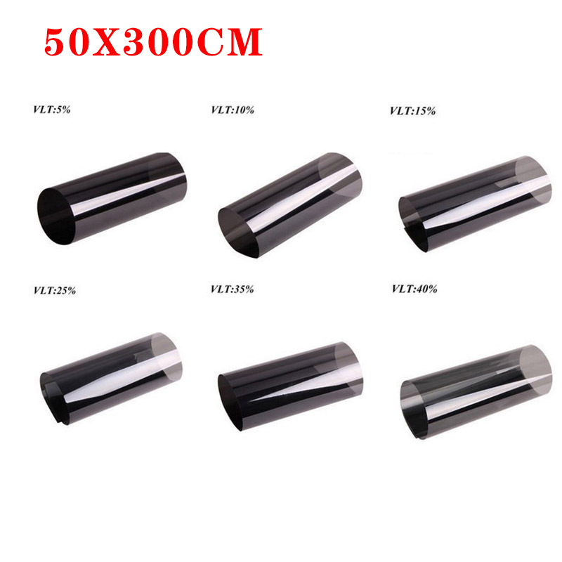 Foreign Trade Automobile Glass Solar Film Explosion-Proof Sunscreen Heat Insulation Film 4S Shop Window Glass Film 300X50cm Set Film Item Picture
