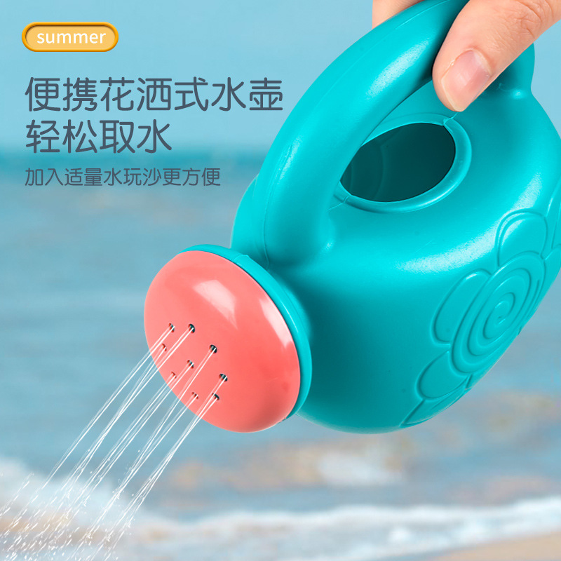 夏天儿童挖沙工具铲子塑料沙滩桶18件套决明子沙池沙滩玩具套装产品图