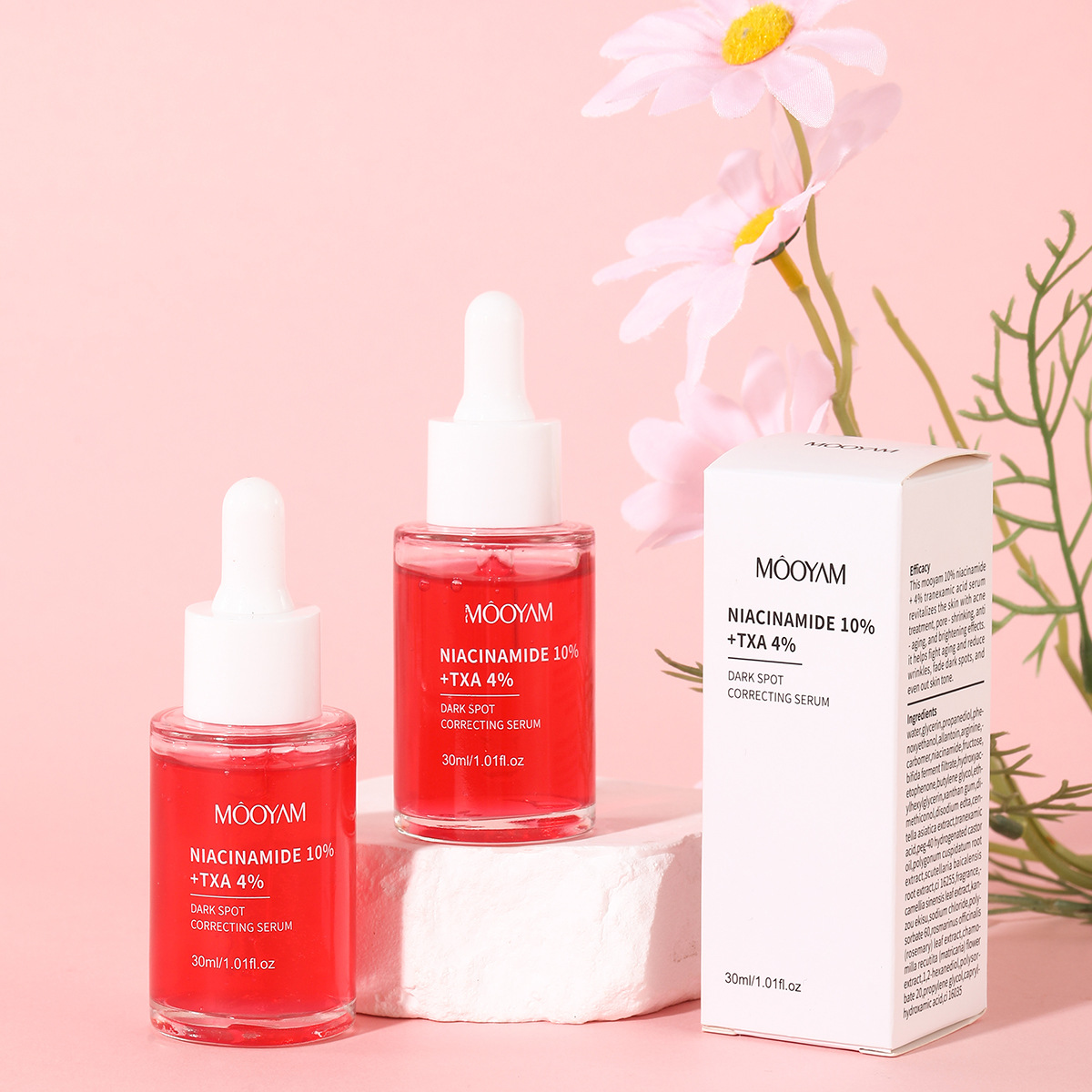 Nicotinamide 10 Tranexamic Acid 4 Essence For Improving Uneven Skin Tone, Fading Dark Spots, Moisturizing, Repairing And Brightening Specification drawing