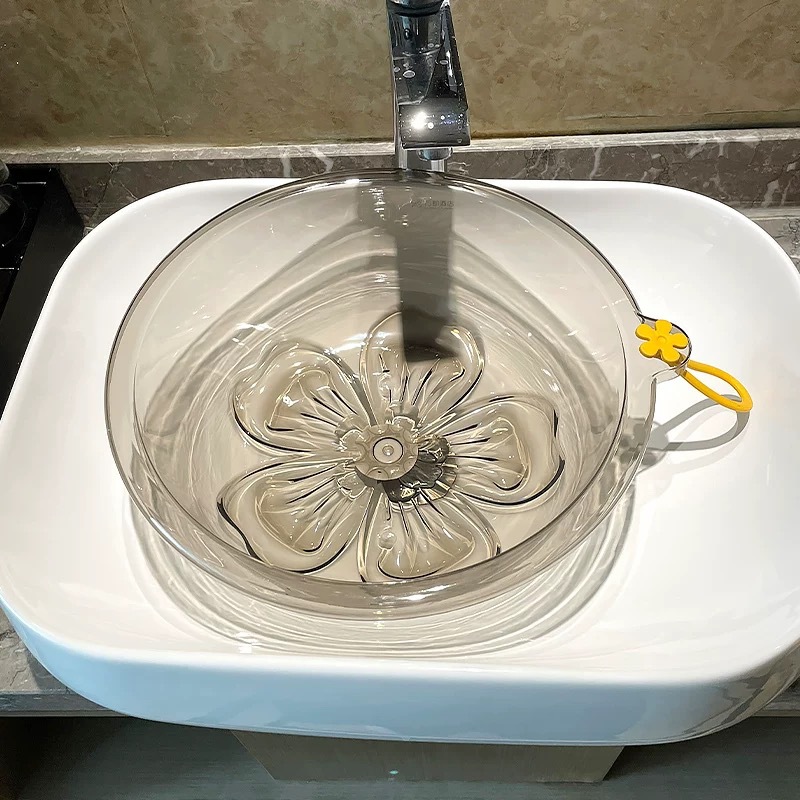 洗脸盆家用卫生间洗衣盆洗手盆高颜值加厚透明塑料盆子多用洗面盆