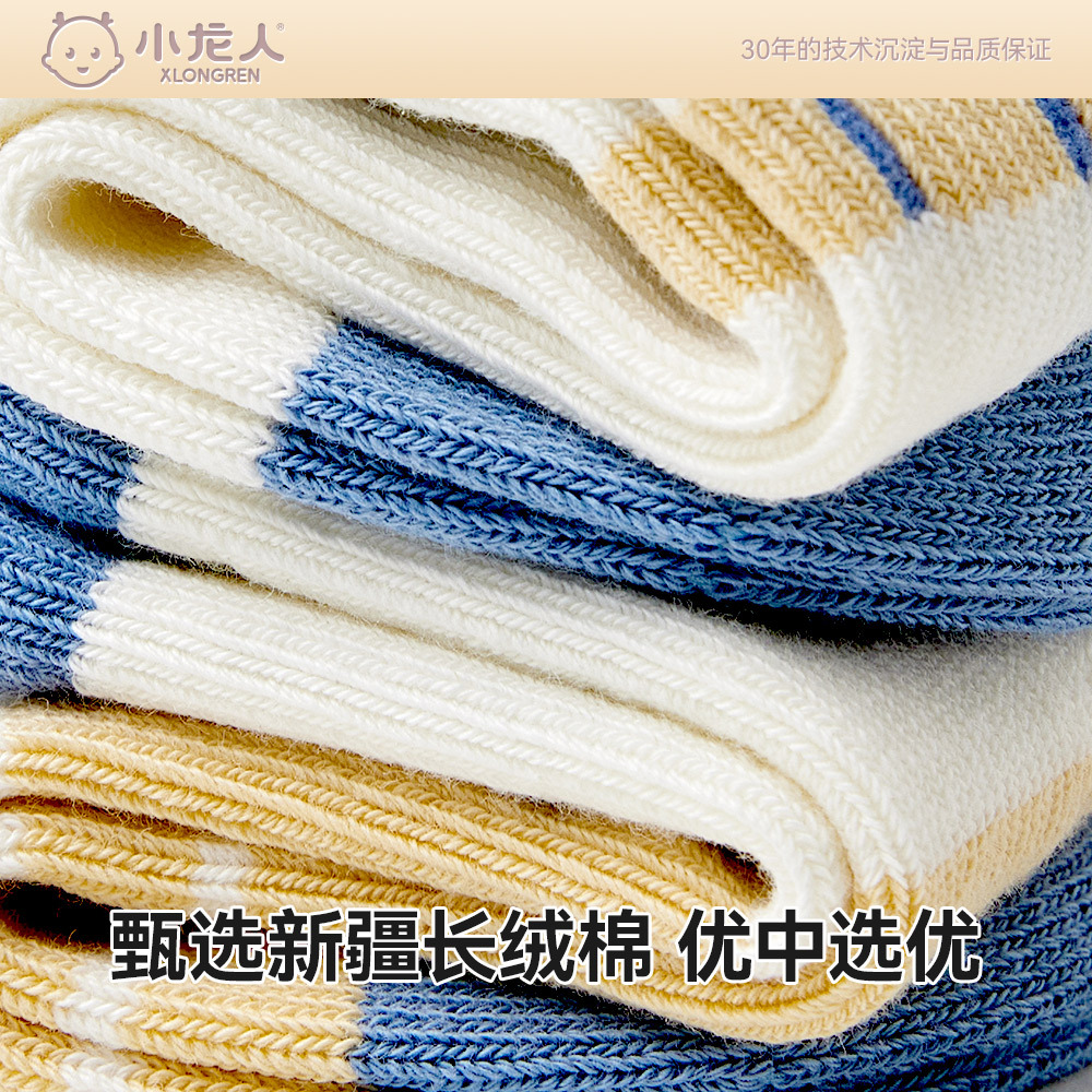 Xiao Longren 2023 Baby Socks Autumn And Winter Cotton Socks Cute Boy Baby Socks On Eye Loose Comfortable Children's Socks Wholesale Application Scenario
