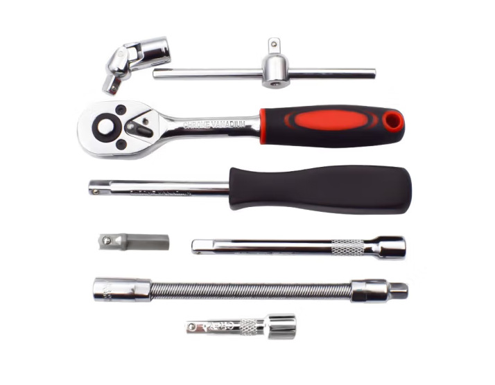 46-piece set of socket wrenches, hardware tool combination set, household Xiaofei car, motorcycle, mechanical repair and auto maintenance set Application Scenario