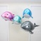 立体飘空鲸鱼动物铝膜4D气球地摊生日主题派对儿童装饰氦气球图