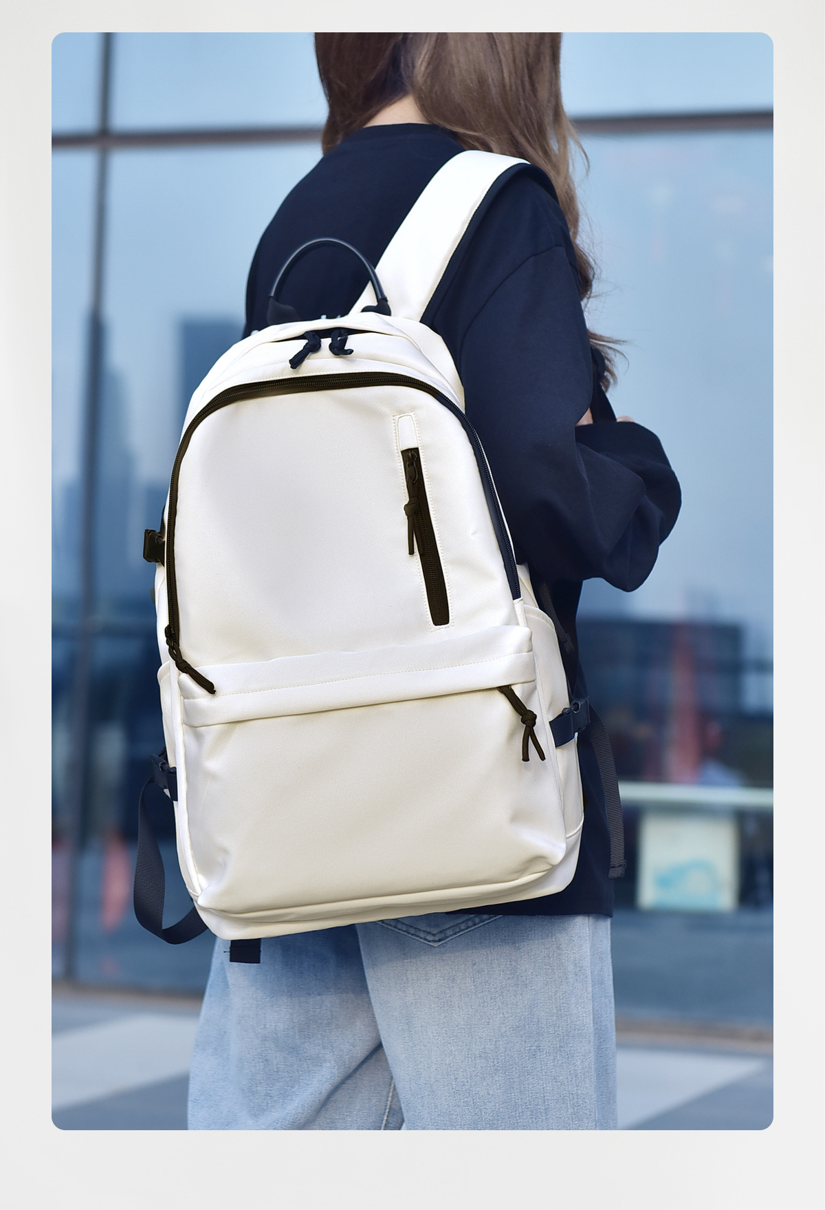 新款跨境男女双肩包初高中学生书包休闲情侣背包大容量大学生书包详情12