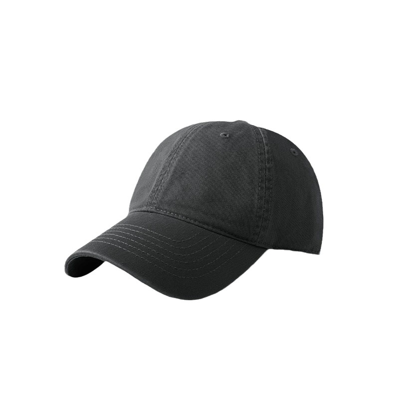Big Head Round Soft Top Baseball Cap Men's Winter High-End Simple Curved-Eared Cap Show Face Little Girl Korean Version Of Everything Item Picture