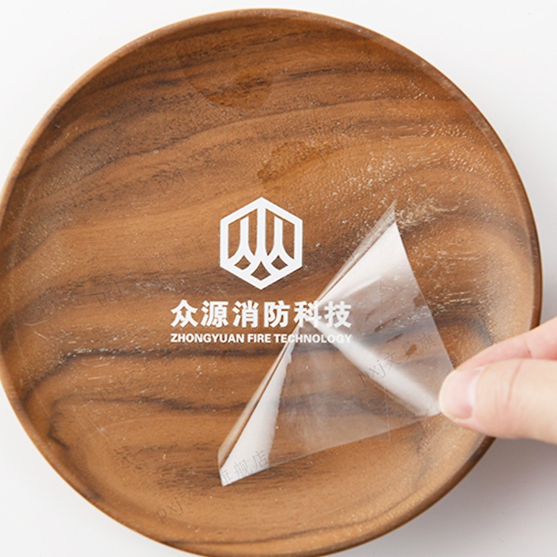 水晶标热转印细节图