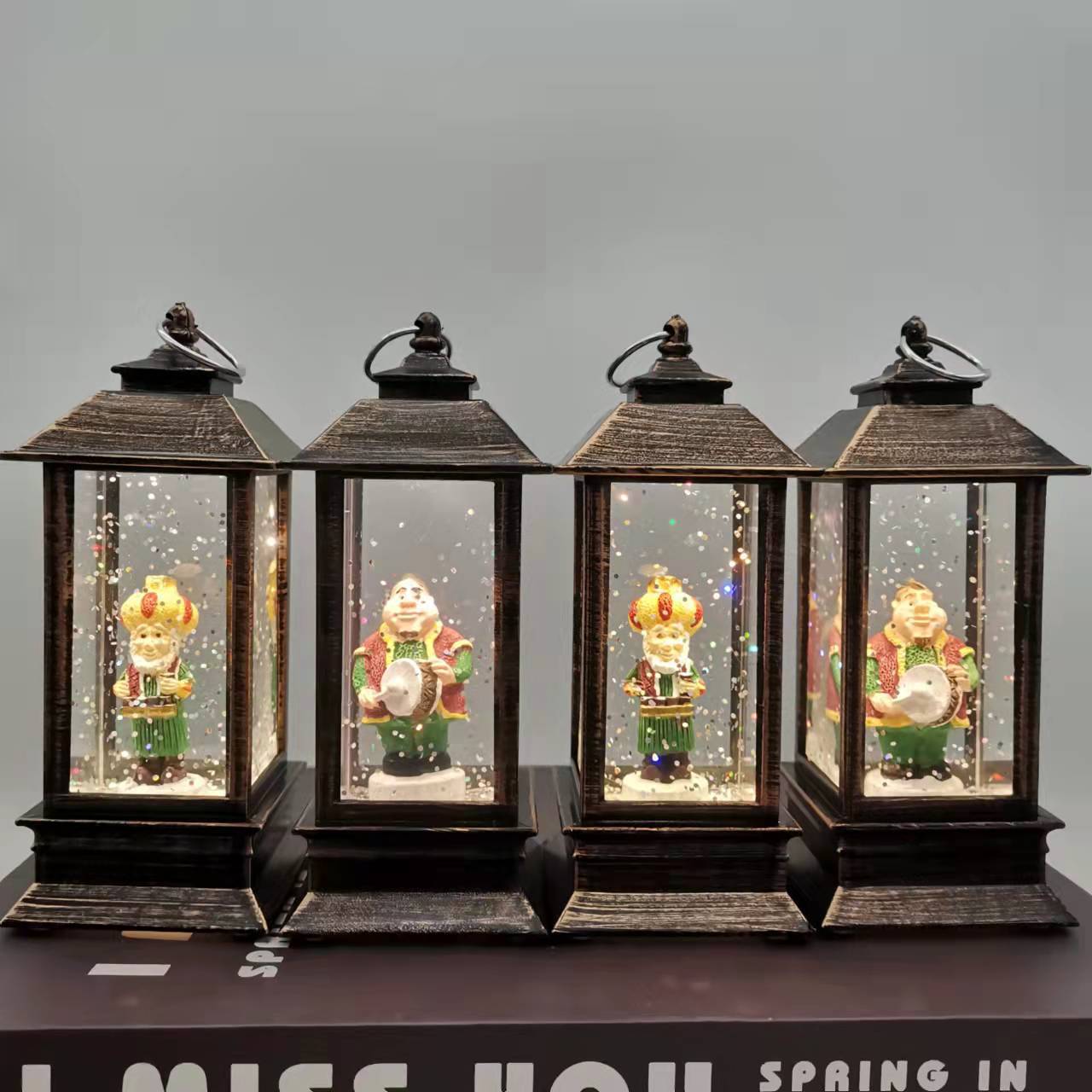 2023 New style character, fat and thin father and son interior small wind lamp, LED electronic luminous desktop decoration