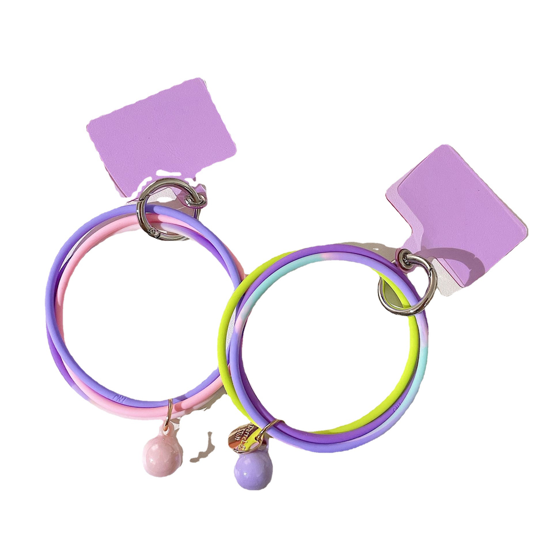 Thin Ring Wrist Strap Mobile Phone Hanging Ring Japan South Korea Ins Wind Creative Wave Solid Color Clip Mobile Phone Strap Silicone Ring Anti-Fall Big Ring Wrist Strap For All Mobile Phone Cases Universal Gasket Card Jewelry Pendant Bracelet Women's Model Application Scenario