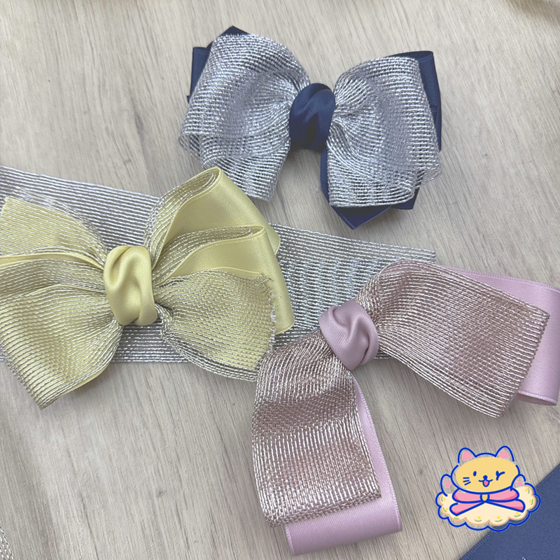 Gold And Silver Mesh With Handmade Diy Hair Accessories Bow Material Clothing Straw Hat Accessories Gift Box Flowers Bouquet Packaging Application Scenario