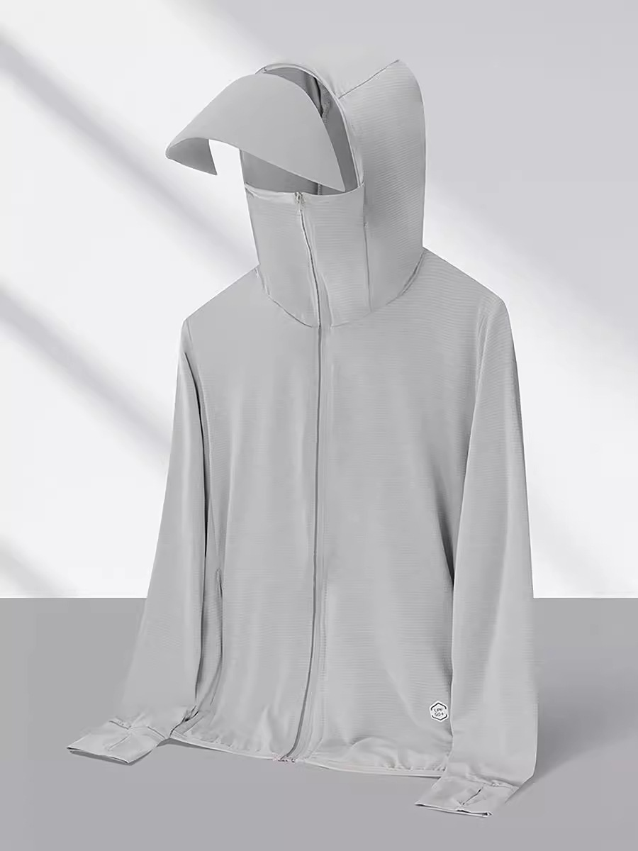 冰丝防晒衣男女夏季防紫外线透气薄外套户外钓鱼防晒服情侣皮肤衣