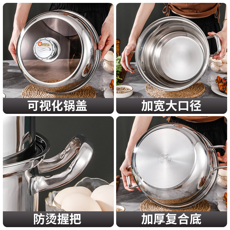 304 stainless steel timed steamer, household thickened multi-layer steamer for steaming buns, large-capacity multi-functional gift steamer Application Scenario