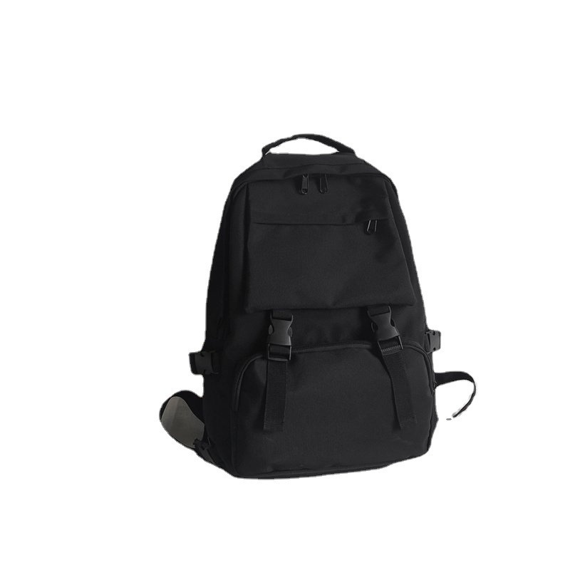 双肩包/背包/大学生书包女/双肩背包/双肩背白底实物图