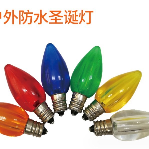 Candle light c7LED Warm White Colorful Outdoor Garden Bar Patio festive decorative lights