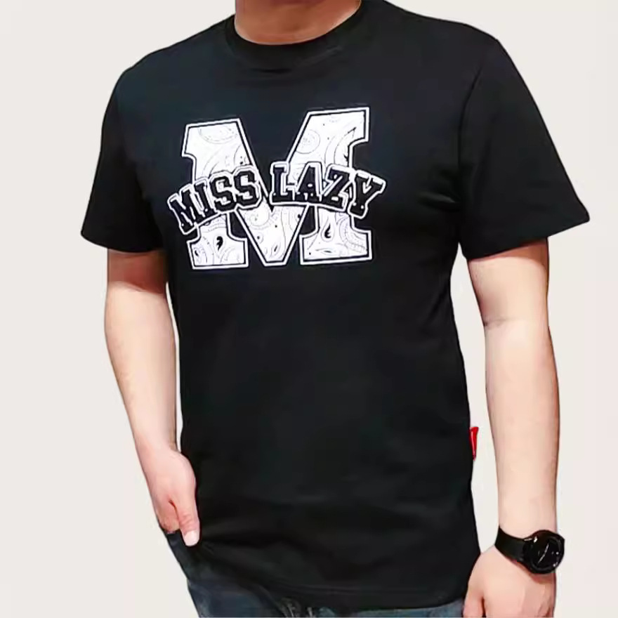 Wholesale of 50-count long-staple cotton fashionable men's T-shirts for summer, trendy pure cotton round-neck short-sleeved T-shirts Application Scenario