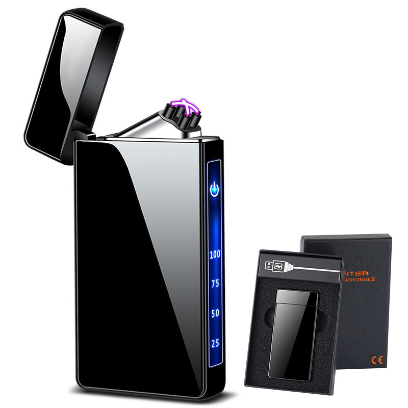 工厂个性智能感应点火充电打火机电弧脉冲点烟器广告LOGO跨境电商