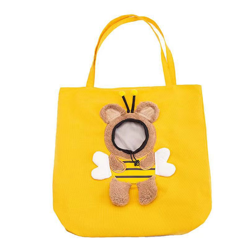Pet bags, portable hand-held cat bags, cute one-shoulder canvas bags, travel bags, pet outdoor backpacks Item Picture