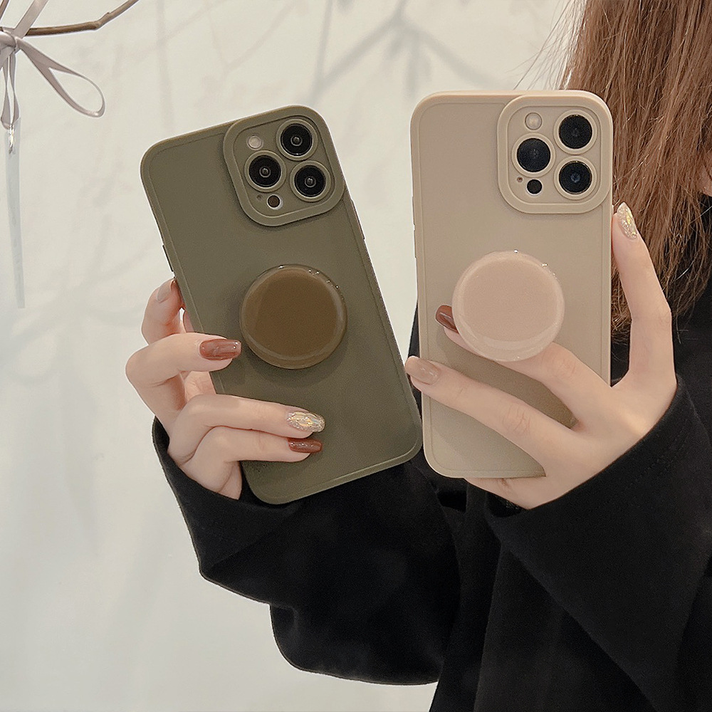 Chinese New Year is not closed Advanced light color iPhone14 Apple phone case 14promax stand 13 Morandi 11 details Picture