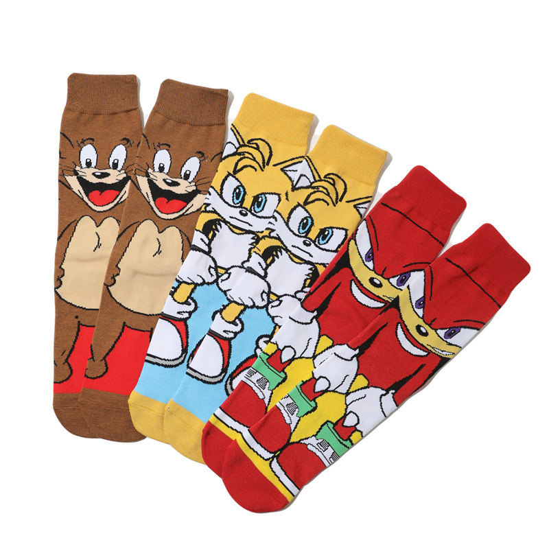 Calcetines de anime personalidad de dibujos animados calcetines de película de joker calcetines de algodón zhong-tong hombres y mujeres crossover calcetines de anime calcetines de skate Application Scenario