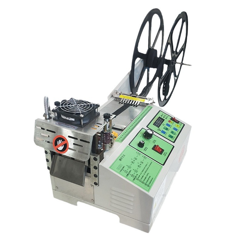 Computerized cold and hot cutting tape machine, fully automatic tape cutting machine, zipper Velcro webbing machine, bristle elastic tape cutting machine Item Picture
