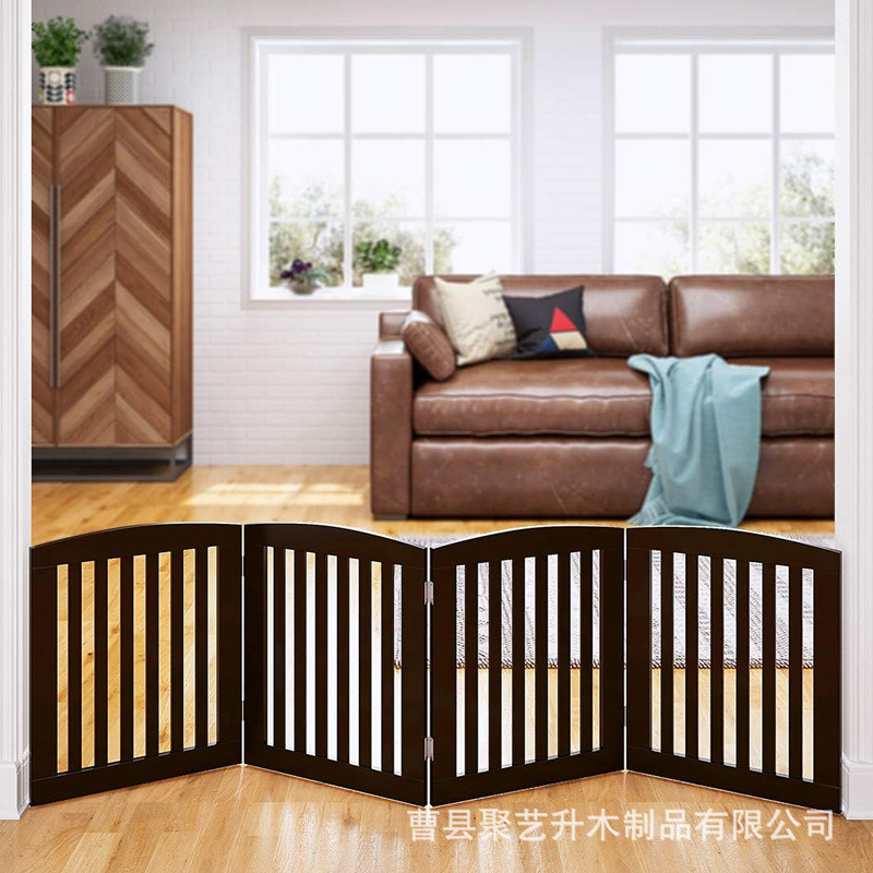 Wooden dog enclosures, foldable pet door railings, indoor isolation and protection fences for small and medium-sized dogs, pet panels