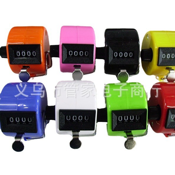Mini color press manual counter, pedestrian flow statistics counter, cute hand press counter in multiple colors pic 2