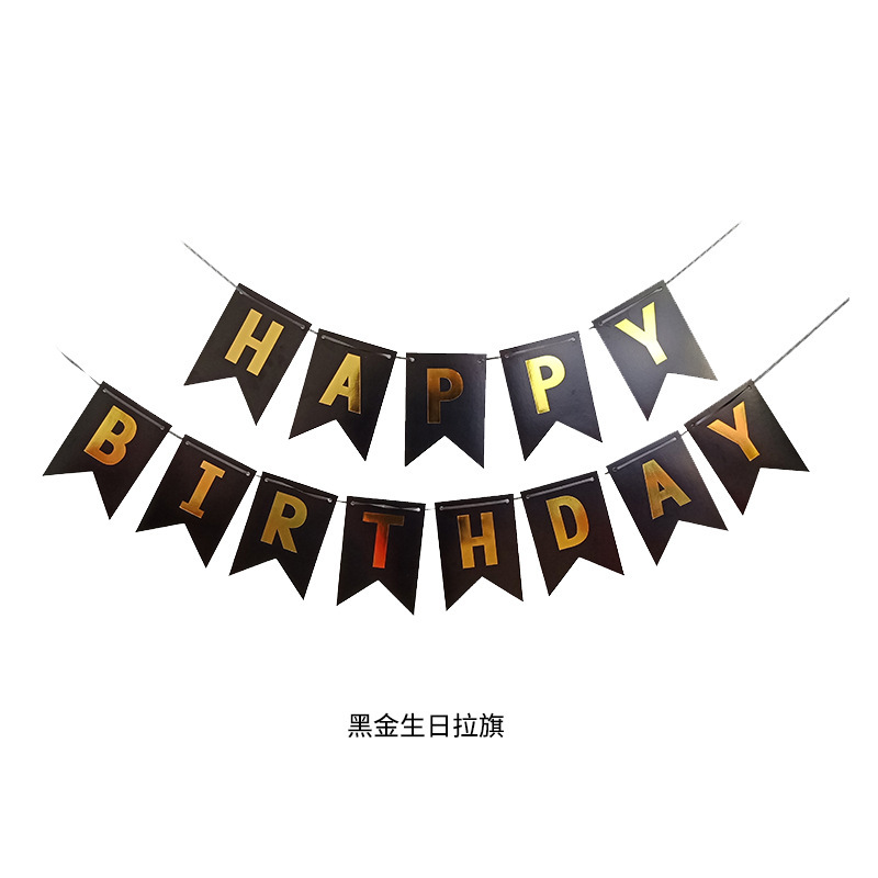 Happy birthday! Fishtail flag, Halloween, Christmas letter flags, banners, streamers, party decorations Item Picture