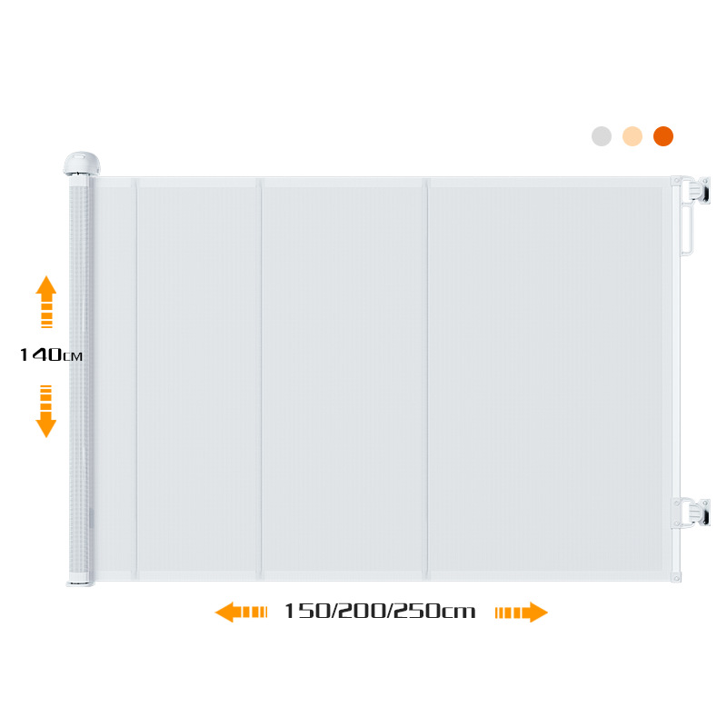 Cross-border 140cm high pet door barrier, raised anti-jump and anti-crawl door guardrail, cat and dog protection fence, pet enclosure Item Picture