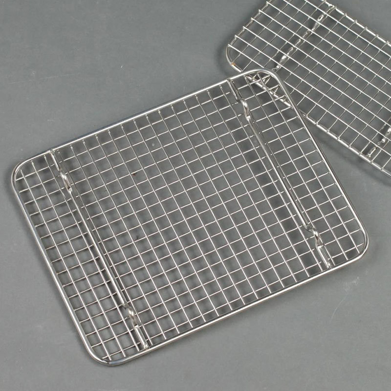 Outdoor Dinner Party 304 Barbecue Net Korean Barbecue Grating Barbecue Vegetables With Square Stainless Steel Barbecue Net Specification drawing